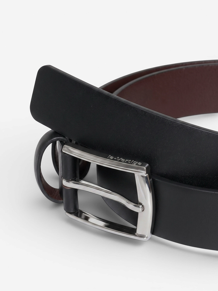 Ремень кожаный ELIA (Черный)